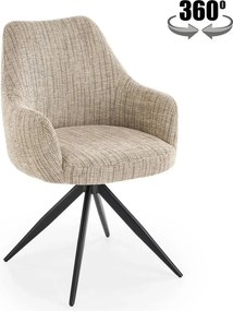 Scaun K564, bej/negru, stofa clasica/otel, 60x63x87 cm