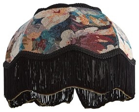 Abajur din material textil cu design floral și interior alb 31,5/15/14 - Heritage
