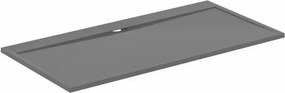 Cadita de dus dreptunghiulara Ideal Standard i.life Ultra Flat S gri asfaltic 200x100 cm