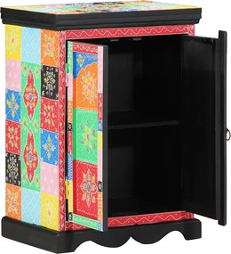 vidaXL Masă de consolă cu raft cu ușă Multicolour 50 x 30 x 70 cm