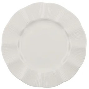 Set de veselă, 24 piese, porțelan alb