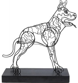 Figurina decorativa Attack Dog 31x36 cm
