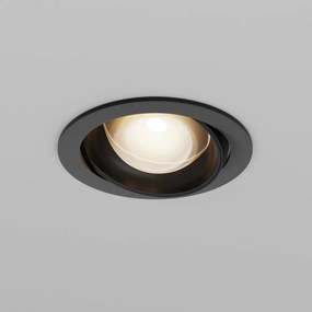 Spot incastrabil LED directionabil IP44 Lens negru 3000K 12W