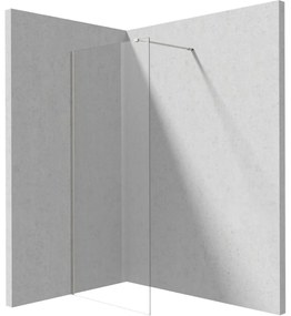 Paravan dus walk-in sticla securizata 80x195 cm crom lucios Deante Prizma Crom lucios, 800x1950 mm