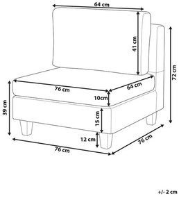 Modul scaun FELLE (poliester) (gri deschis). 1019081