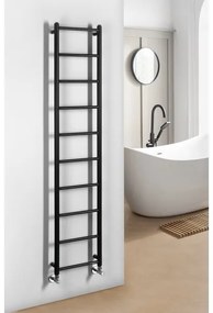 Sapho - Radiator de baie DINA, 334 W, 35 x 168 cm, negru mat