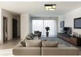 Globo 67286-50 - Plafonieră LED GUNDI LED/50W/230V maro/negru