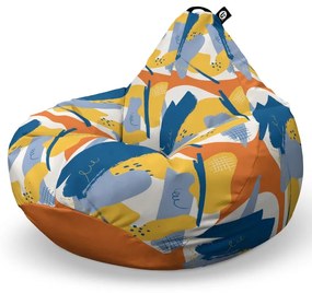 Fotoliu Puf Bean Bag tip Para L, Abstract Retro