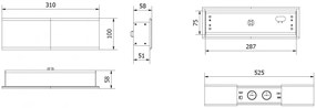 Priza incastrabila model PRESTINO, 2 iesiri Schuko, 1xHDMI, 1XRJ45, 1xUSB-A, 1xUSB-C, finisaj negru