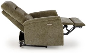 Fotoliu recliner Jamal stofa olive H105 cm