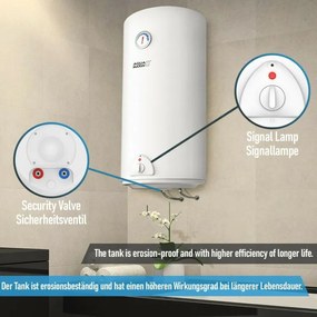 Aquamarin® Încălzitor electric de apă, 100l, 1,5 kW
