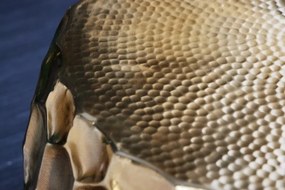 Masuta auxiliara design unicat Organic Orient 55cm, auriu