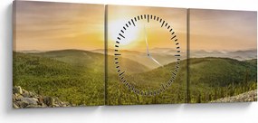 Tablou panoramatic (cu ceas) (90x30 cm)