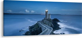 Tablou cu far și marea (120x50 cm)