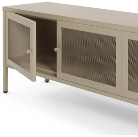 Comodă TV crem din metal 160x50x35 cm Fayna – Marckeric