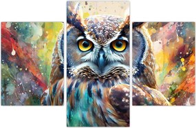 Tablou - Pictură de o bufniță (90x60 cm)