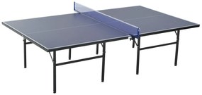 HOMCOM Masa de Ping Pong Pliabila pentru Interior si Exterior in Lemn MDF si Otel, Albastru Inchis 152.5x274x76cm | Aosom Romania