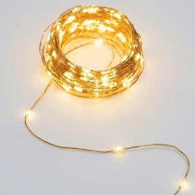 Aigostar - Ghirlandă solară LED de Crăciun 500xLED/8 funcții 52 m IP65 alb cald 1200 mAh