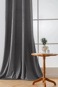 Draperie din catifea opaca Culoare gri deschis, VELVET 140x250 cm