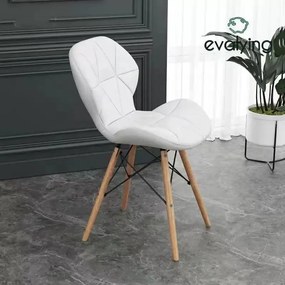 Scaune de sufragerie 4buc din piele, Diamond