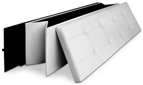 Deuba Banca cu spatiu depozitare 115x38x38cm alba