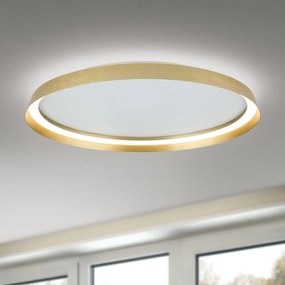 Plafoniera LED design circular MASCA D-60cm auriu mat