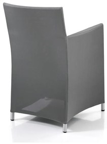 Scaun de grădină gri din metal Bali - Tomasucci