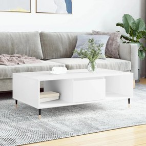 827076 vidaXL Masă de cafea, alb, 104x60x35 cm, lemn compozit