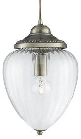 Lustră pe cablu PINEAPPLE 1xE27/60W/230V alamă Searchlight 1091AB