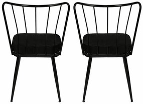 Set de scaune de sufragerie Yildiz 2 Black, 2 buc.