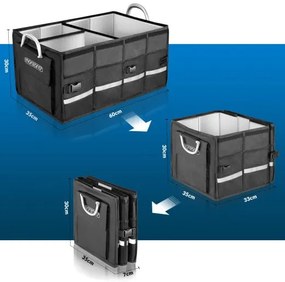 Deuba Organizator valiza neagra - 60x35x30cm