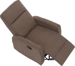 Fotoliu rotativ de relaxare, gri-maroniu taupe, MEKENZI