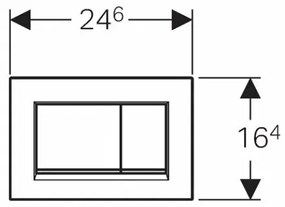 Clapeta de actionare Geberit Sigma30 alb mat lacuit