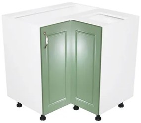 Corp inferior colt cu 2 usi Zebra MDF Verde drept