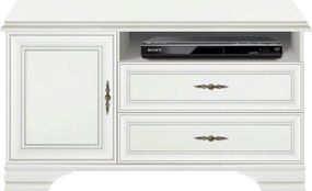 Comoda TV IDENTO, alb, PAL, 125x44x64 cm