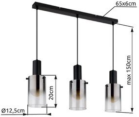 Lustra suspendata design modern FLORENTINA 3L
