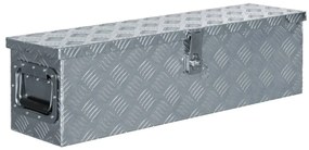vidaXL Cutie din aluminiu, 80,5 x 22 x 22 cm, argintiu
