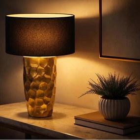 Veioza din aluminiu auriu AURELIA 55cm