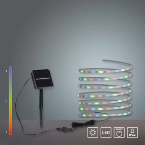 JUST LIGHT. 19971-18 - Bandă LED solară RGB TEANIA LED//3,7V 5 m 1200 mAh IP44