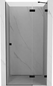 Mexen Lunar uși de duș batante dreapta 115 cm, transparent, negru - 834-115-000-70-00-P