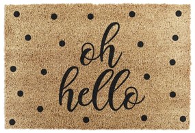 Covoraș de intrare din fibre de nucă de cocos 40x60 cm Oh Hello – Artsy Doormats