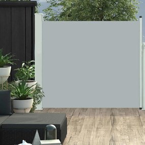 vidaXL Copertină laterală retractabilă de terasă, gri, 100 x 300 cm