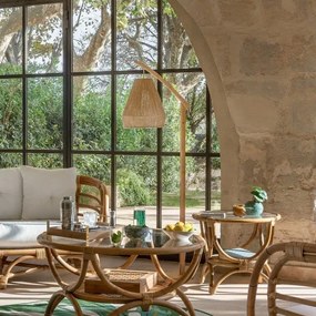 Lampadar Atmosphera PALM 1xE27/60W/230V bambus/cânepă