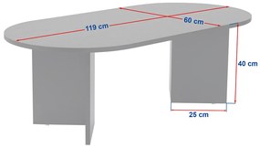 Măsuță de cafea Sable Sapphire Oak Black
