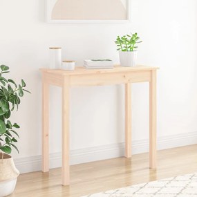 Masa consola, 80x40x75 cm, lemn masiv de pin Maro, 80 x 40 x 75 cm, 1