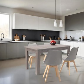 Set de masă Zara 4+1 gri-stejar York