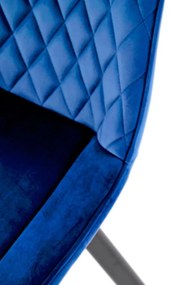Scaun K520 velvet bleumarin