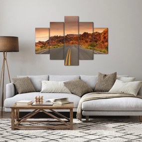 Tablou cu drum în munți (150x105 cm)