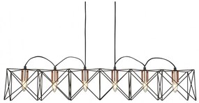 Lustra moderna design minimalist Anthea 8416-6BK SRT