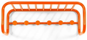 Cuier de perete portocaliu cu raft din metal 72 cm Retro – Spinder Design